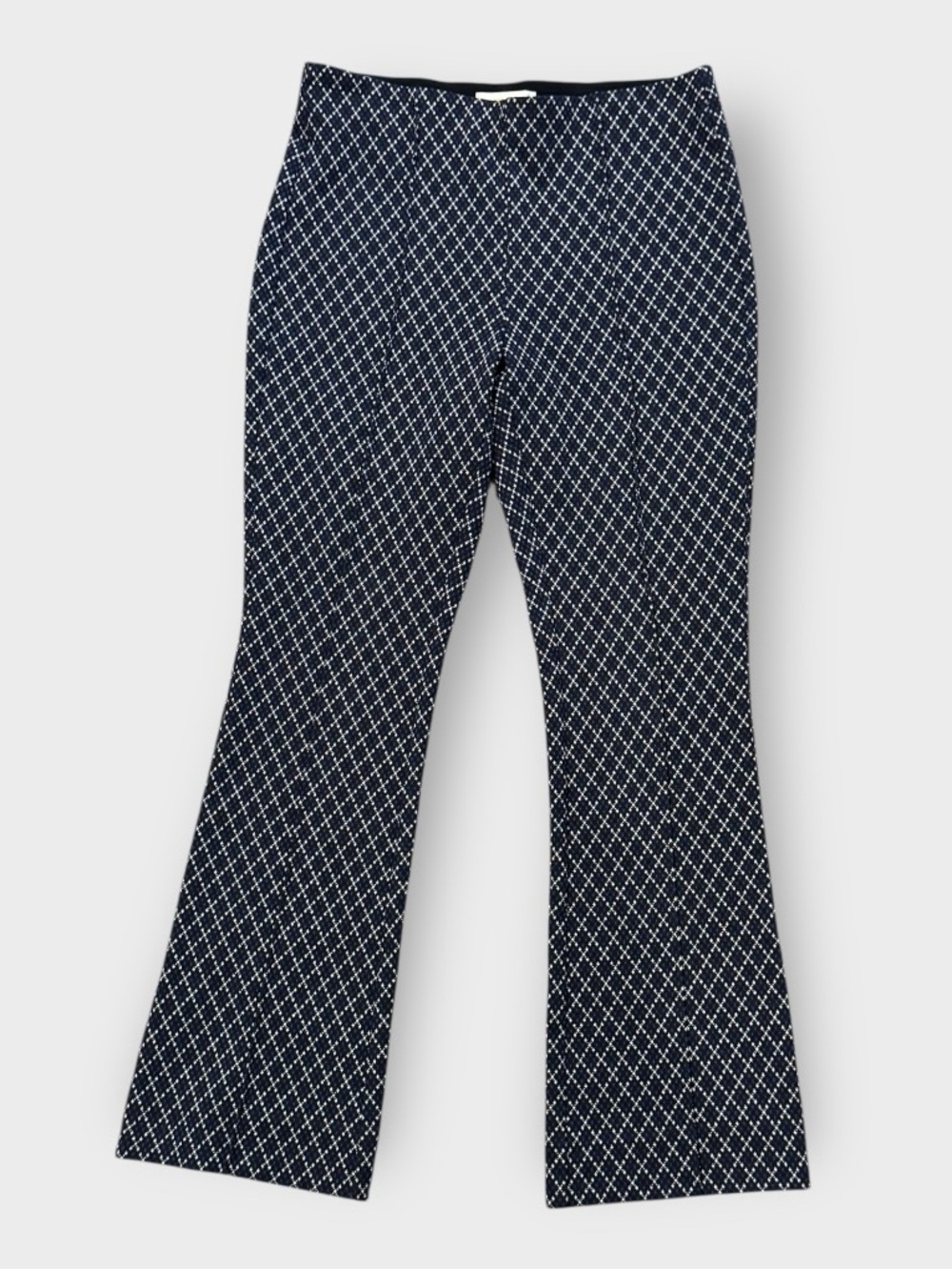 Maeve The Margot XXSP Petite Black Geometric Kick Flare Pants Anthropologie